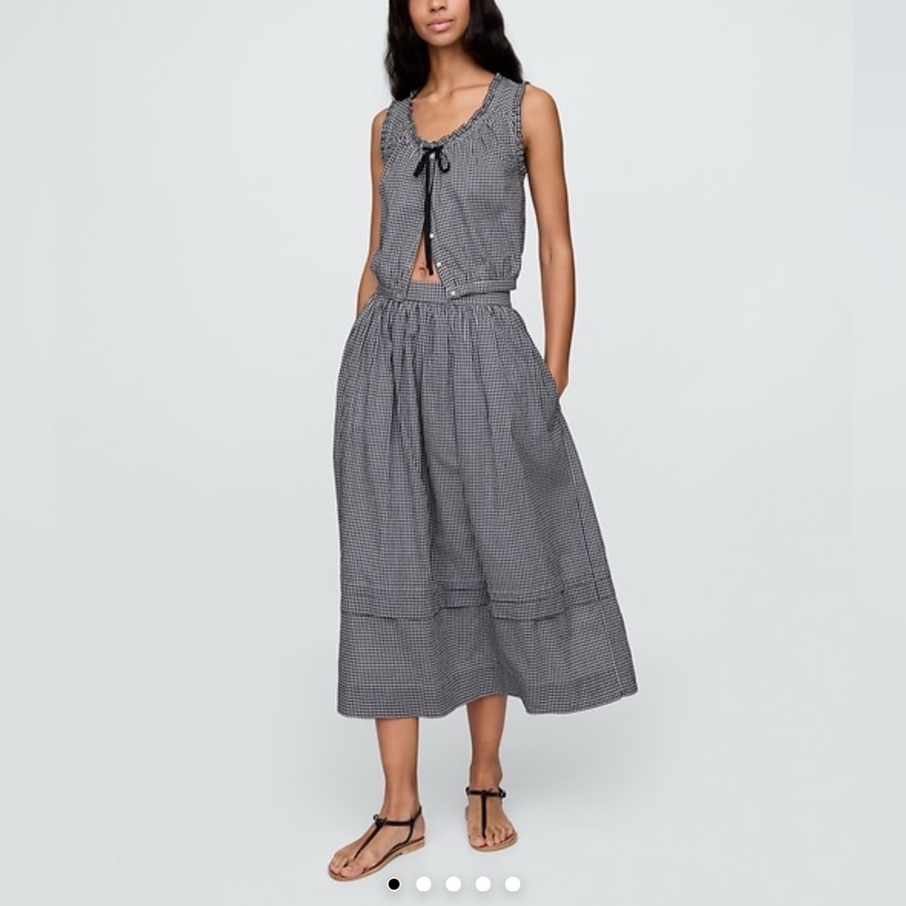 Gap x Doen Gingham Skirt never worn